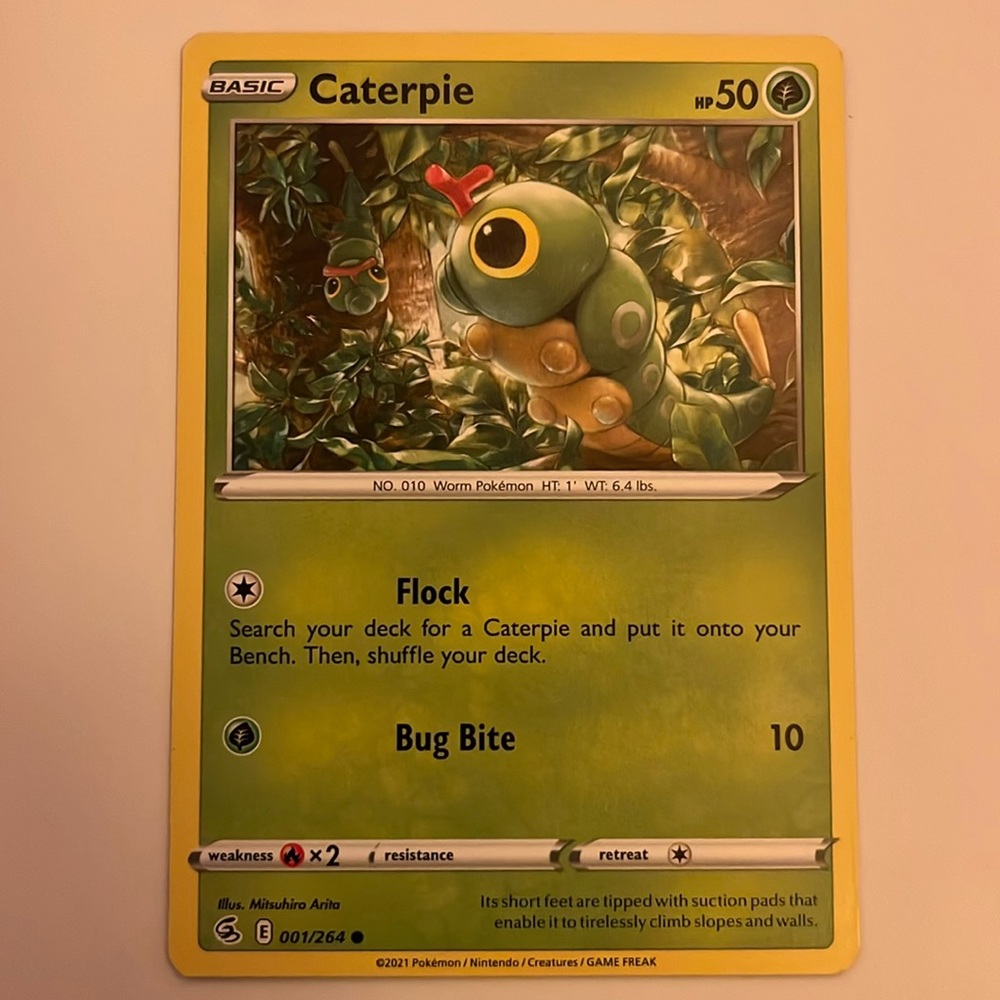 Caterpie & Masquerain Pokemon Cards